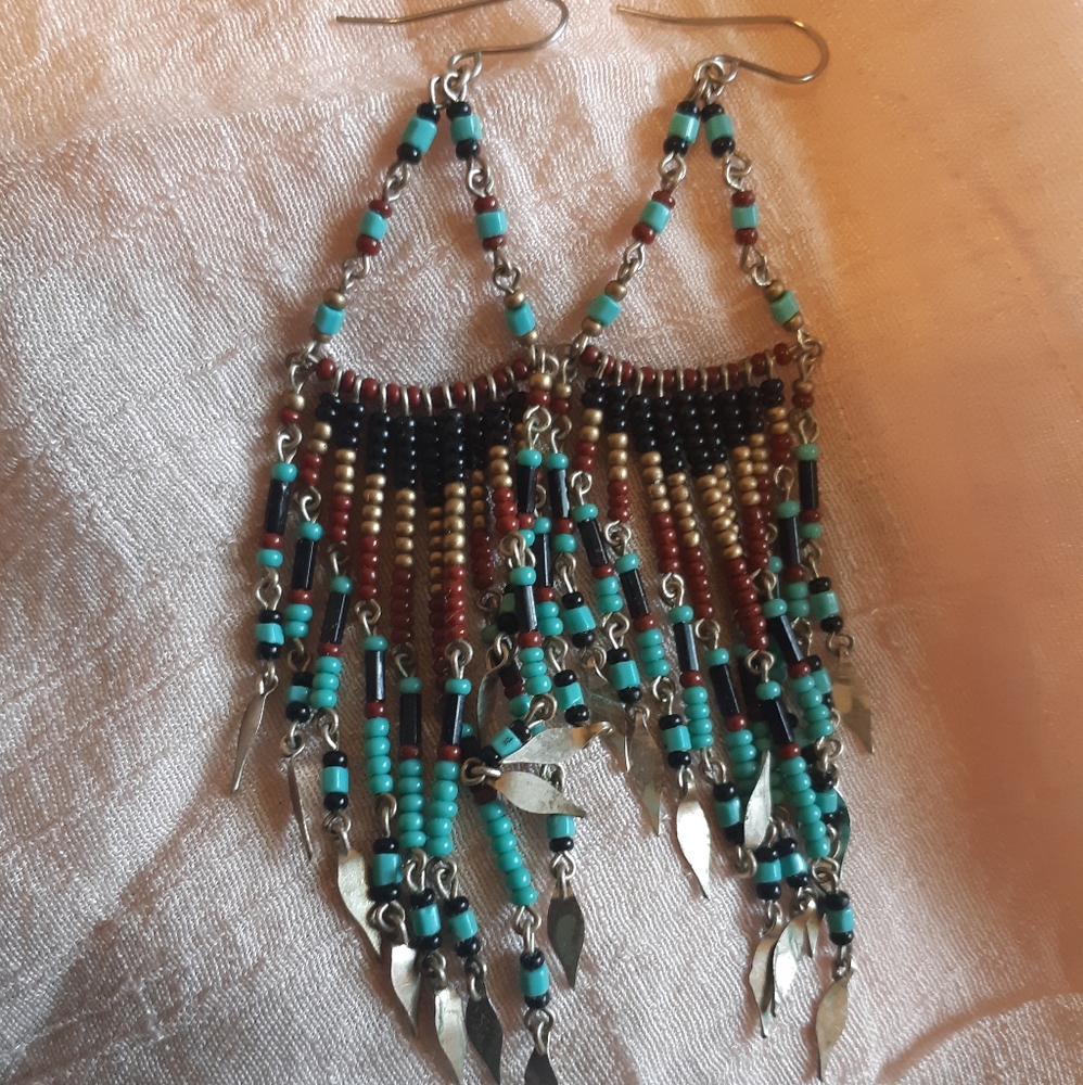 BN w Tag Tribal Boho Earrings